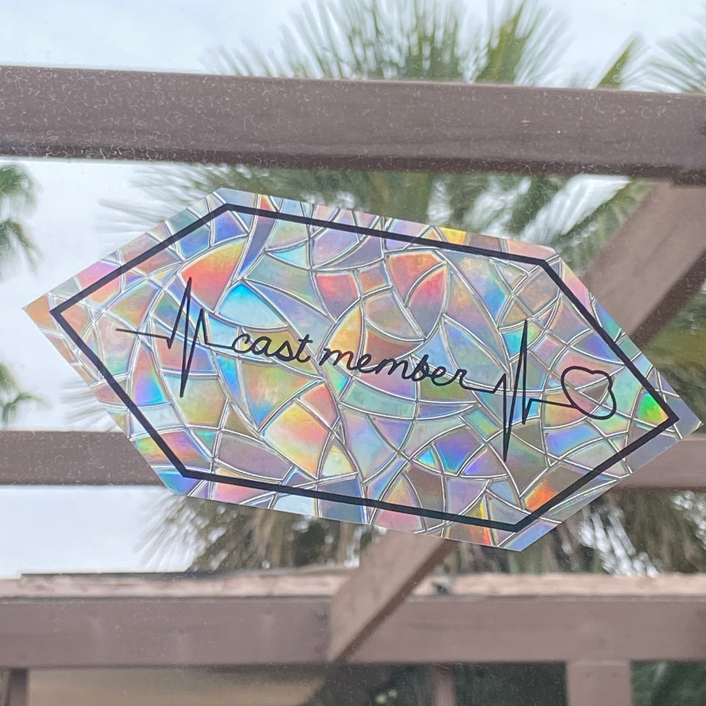 CM Heartbeat Rainbow Window Cling