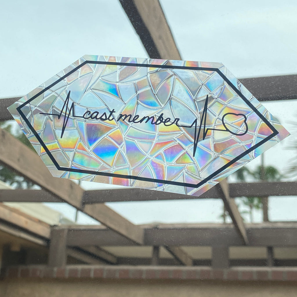 CM Heartbeat Rainbow Window Cling