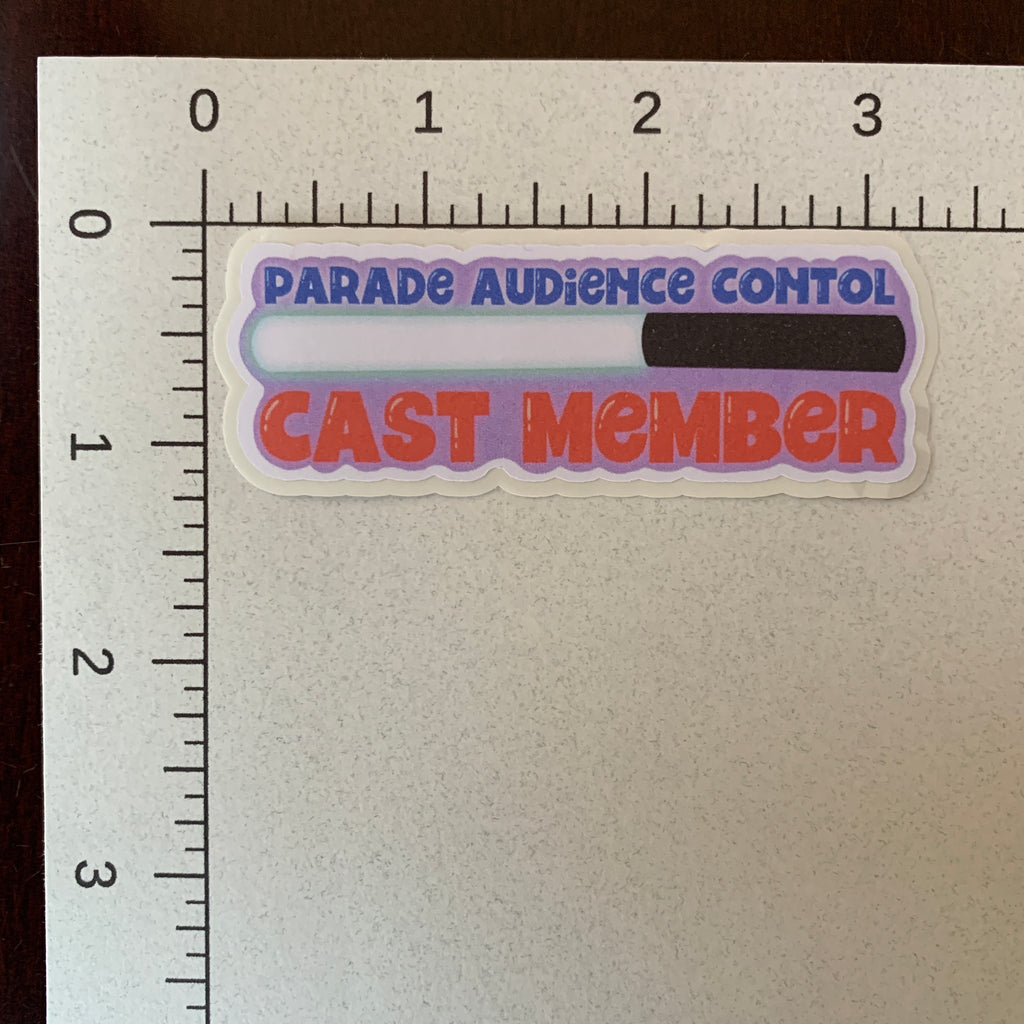 Guest Flow and Parade Audience Control Cast Member Sticker