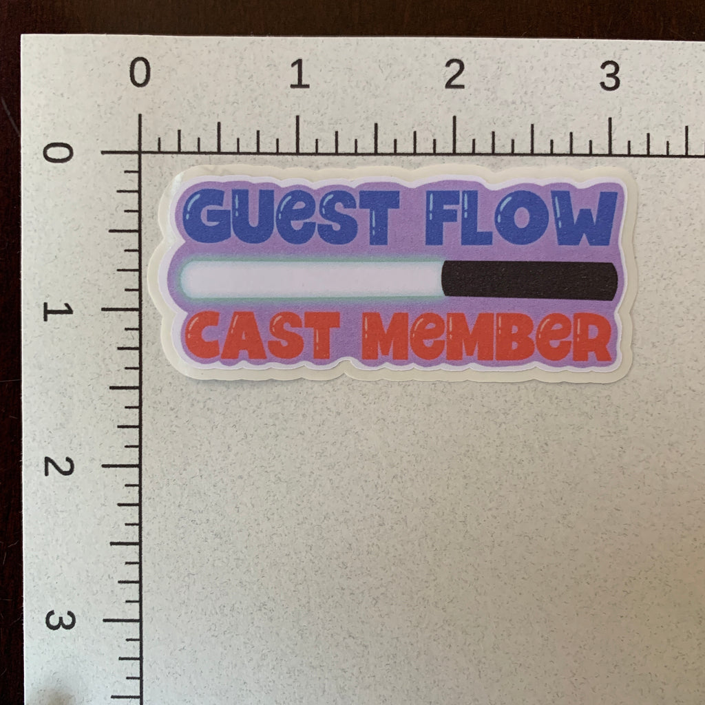 Guest Flow and Parade Audience Control Cast Member Sticker