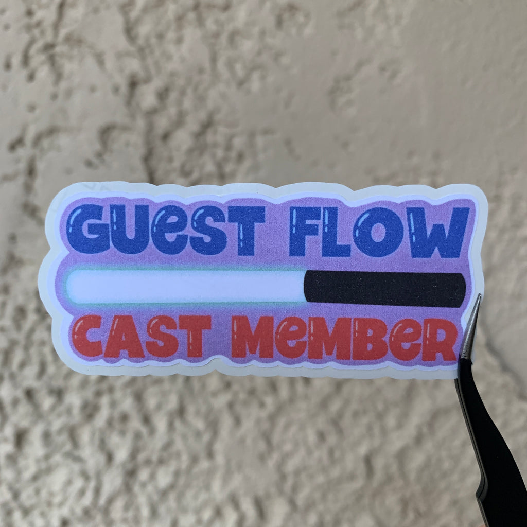 Guest Flow and Parade Audience Control Cast Member Sticker