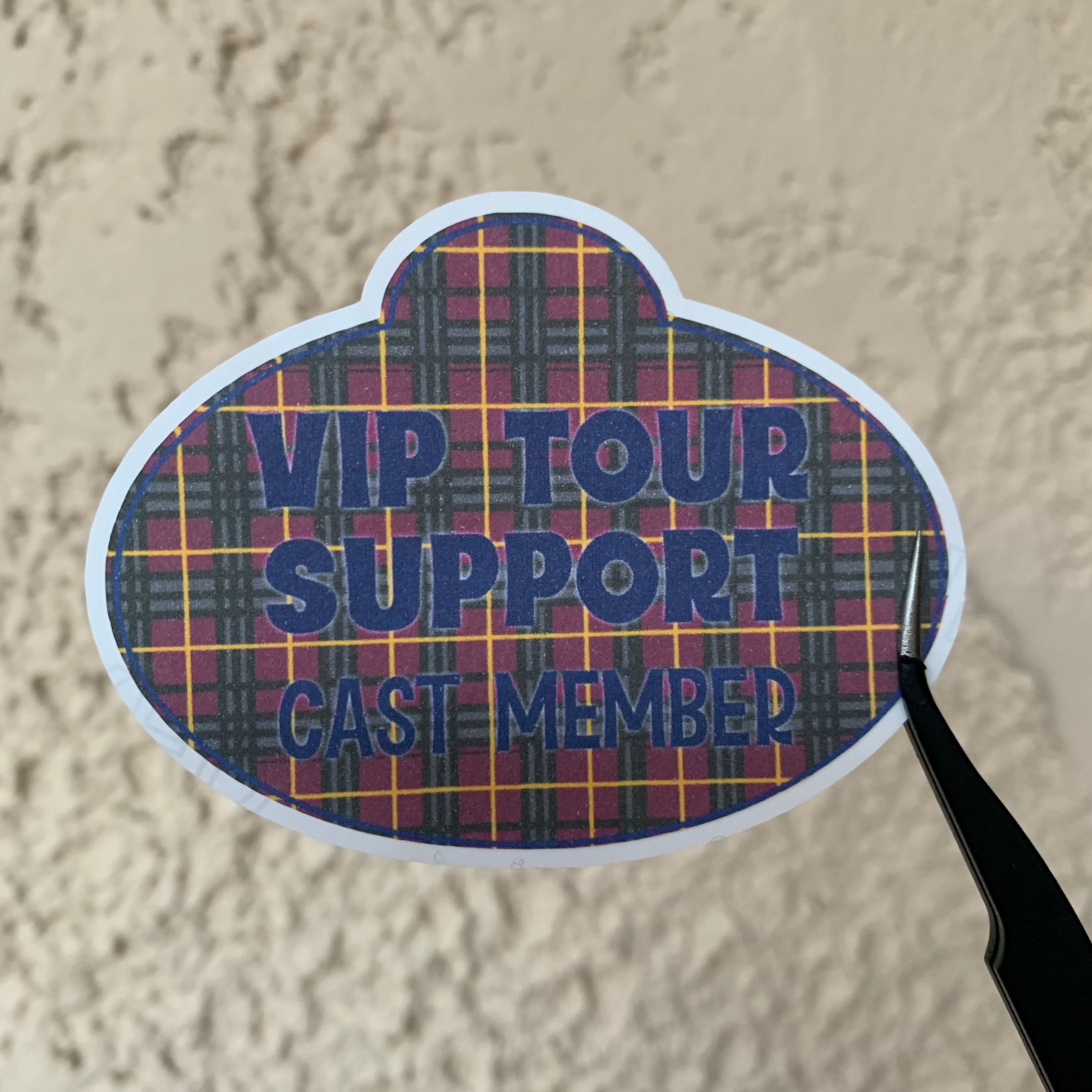 Role-Specific Cast Member Name Tag Stickers