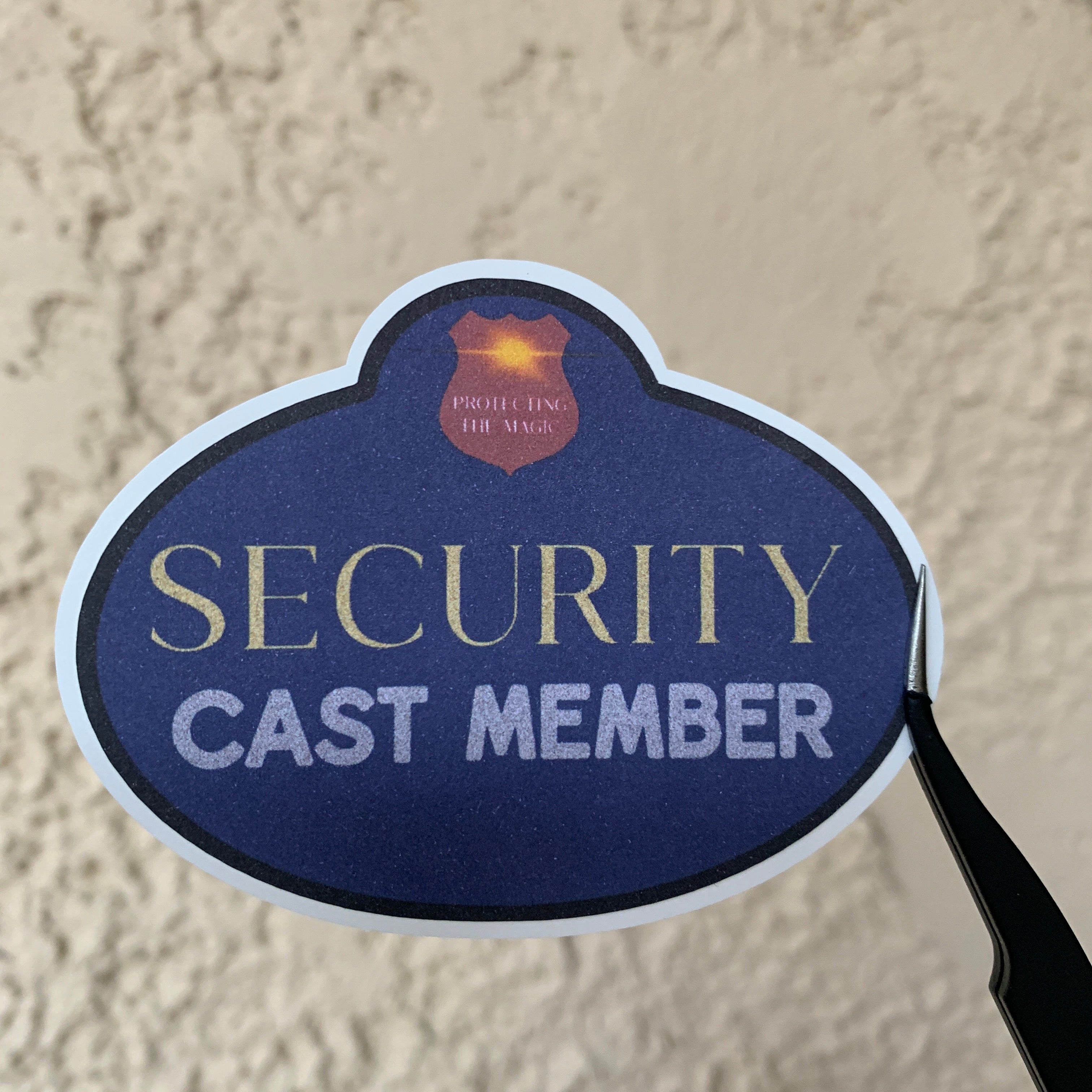Role-Specific Cast Member Name Tag Stickers