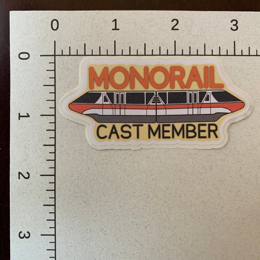 Monorail Cast Member Sticker