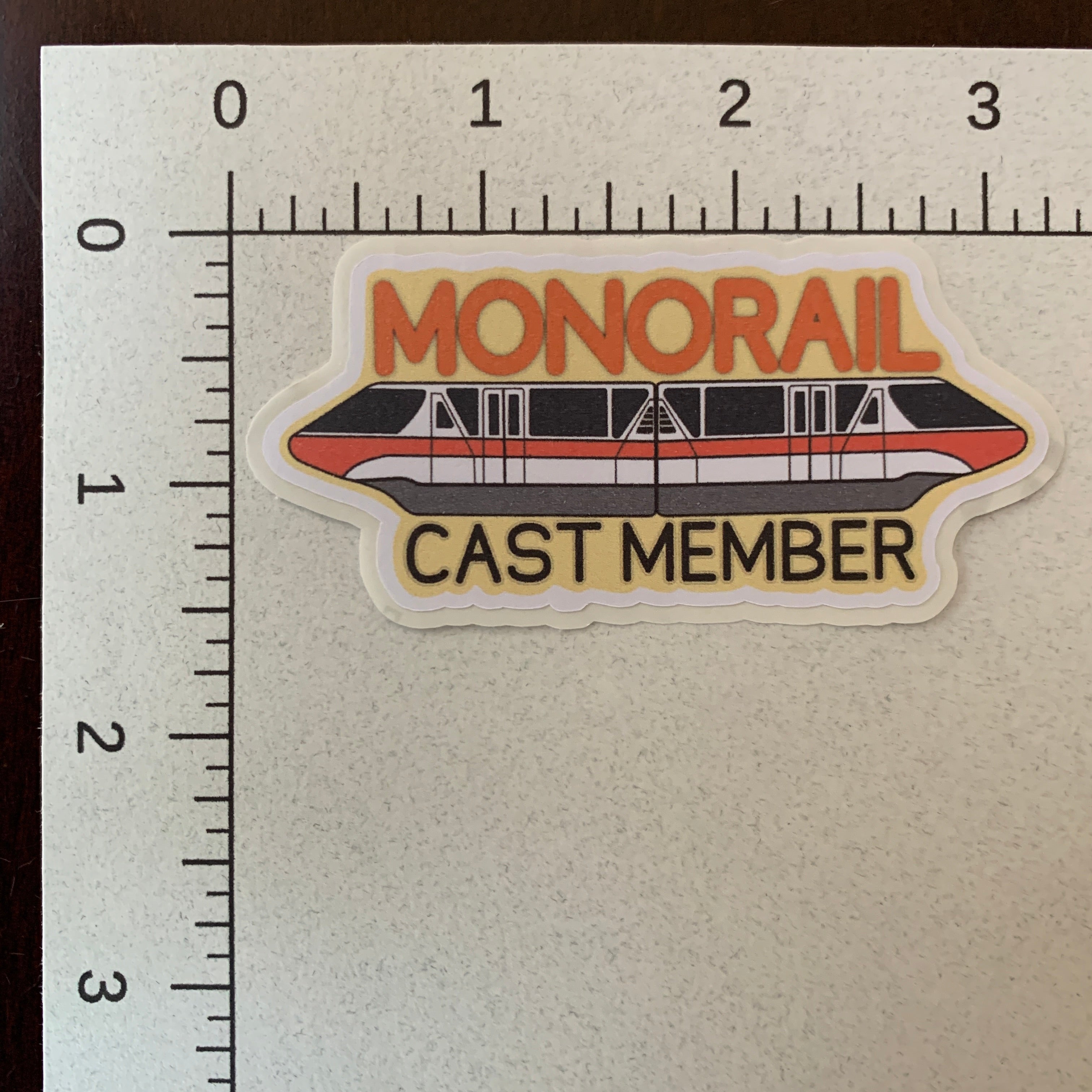 Monorail Cast Member Sticker