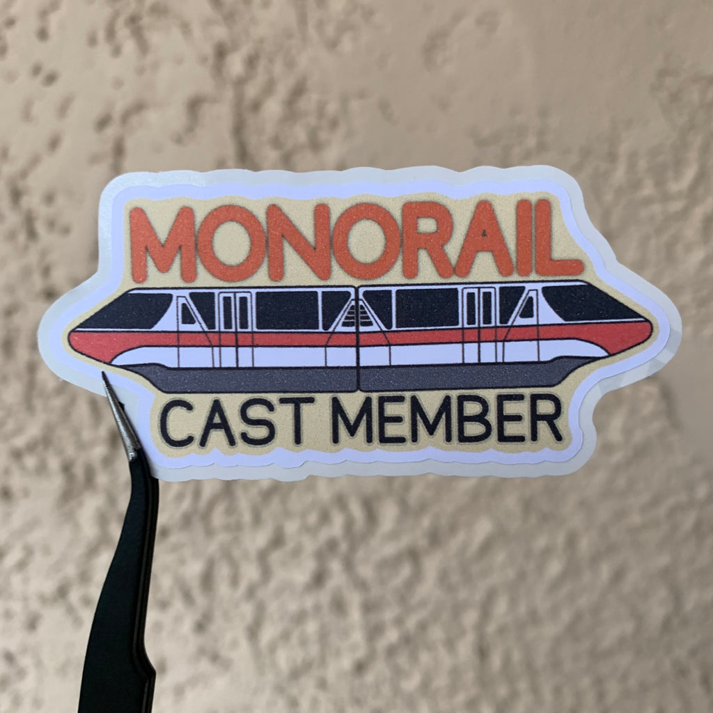 Monorail Cast Member Sticker