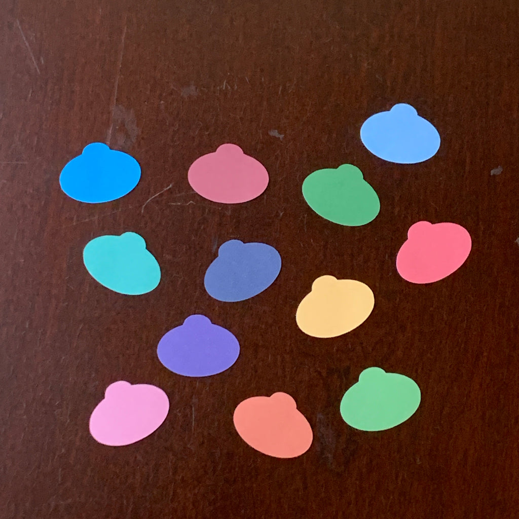 Name Tag Confetti Stickers