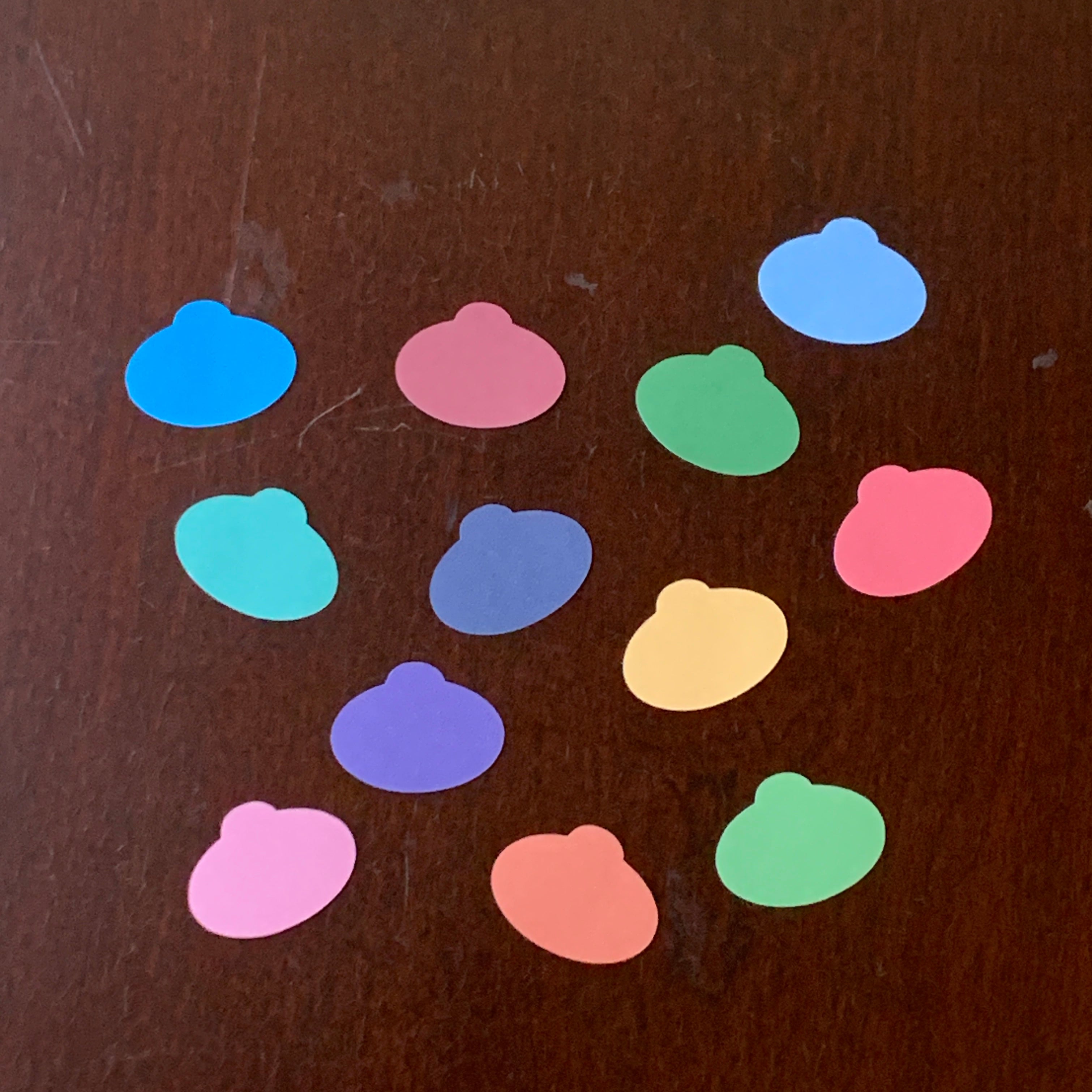 Name Tag Confetti Stickers