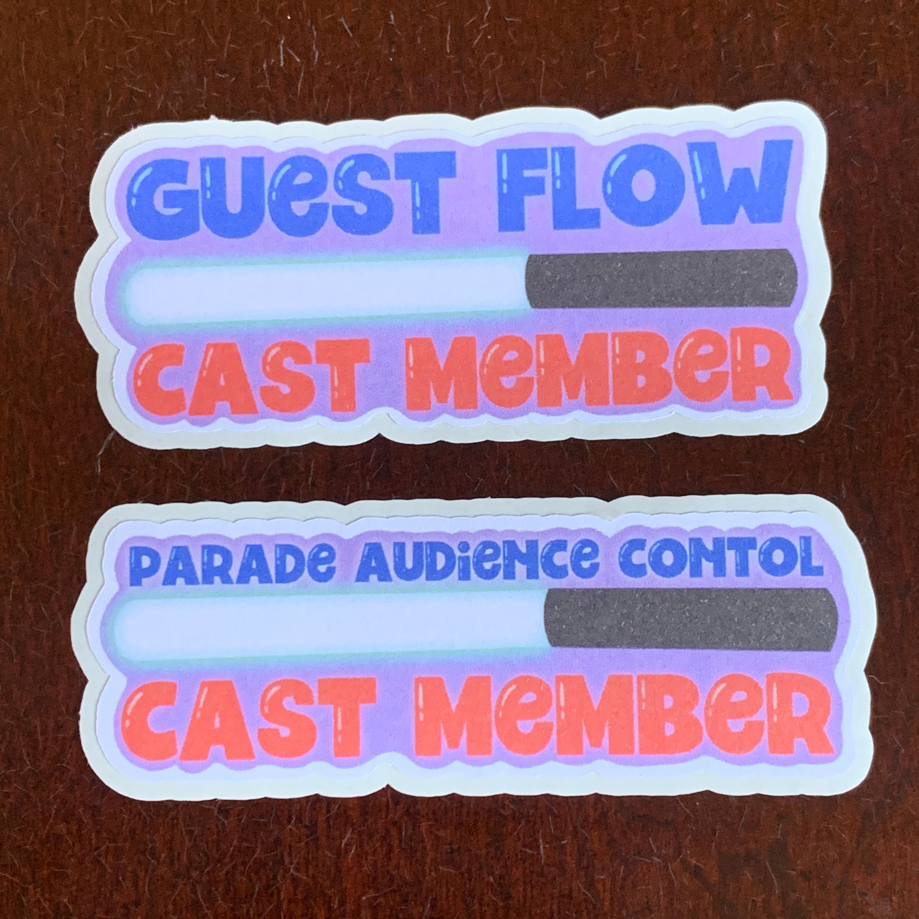 Guest Flow and Parade Audience Control Cast Member Sticker