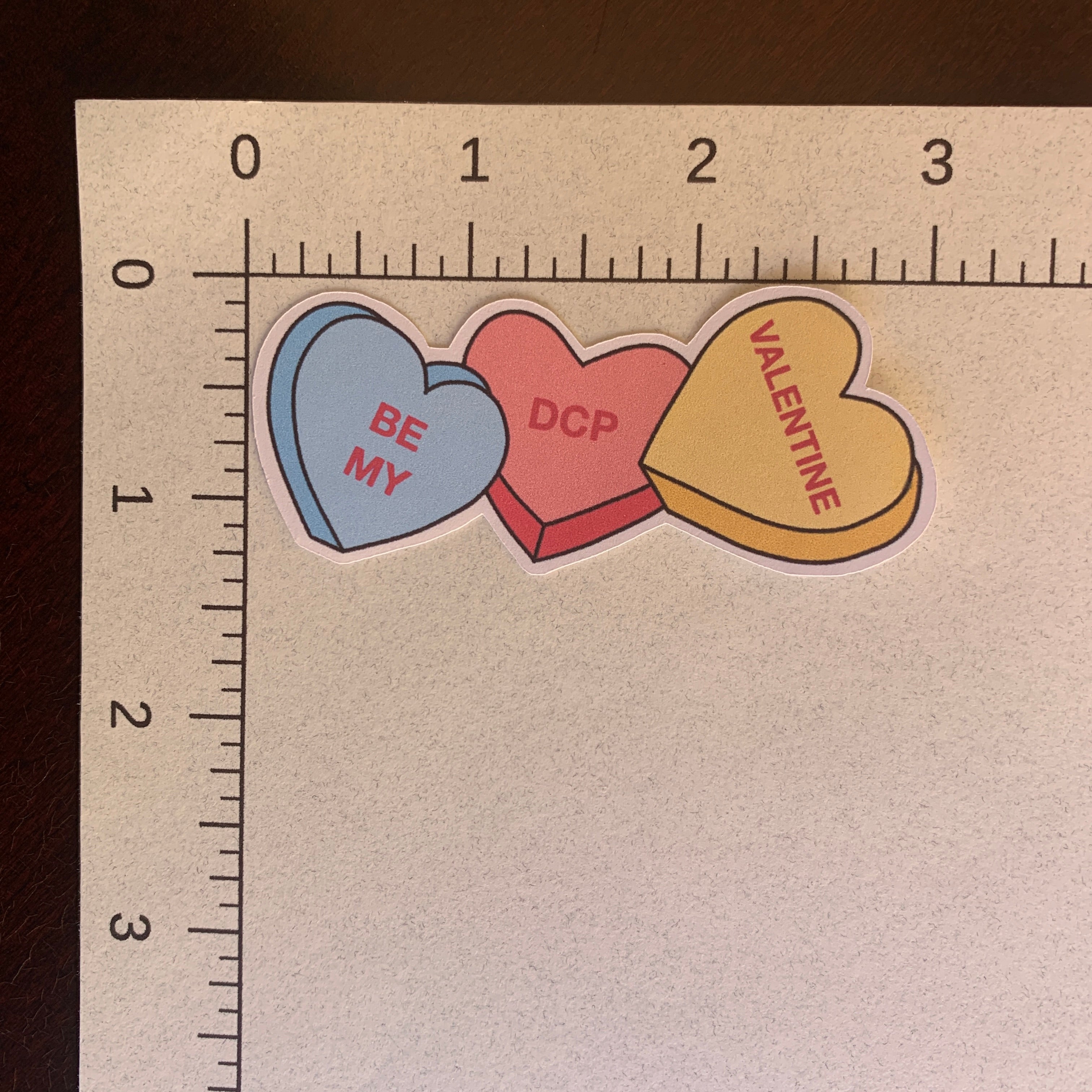 DCP Valentine Candy Heart Stickers