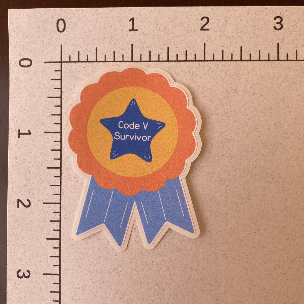 Code V Survivor Sticker