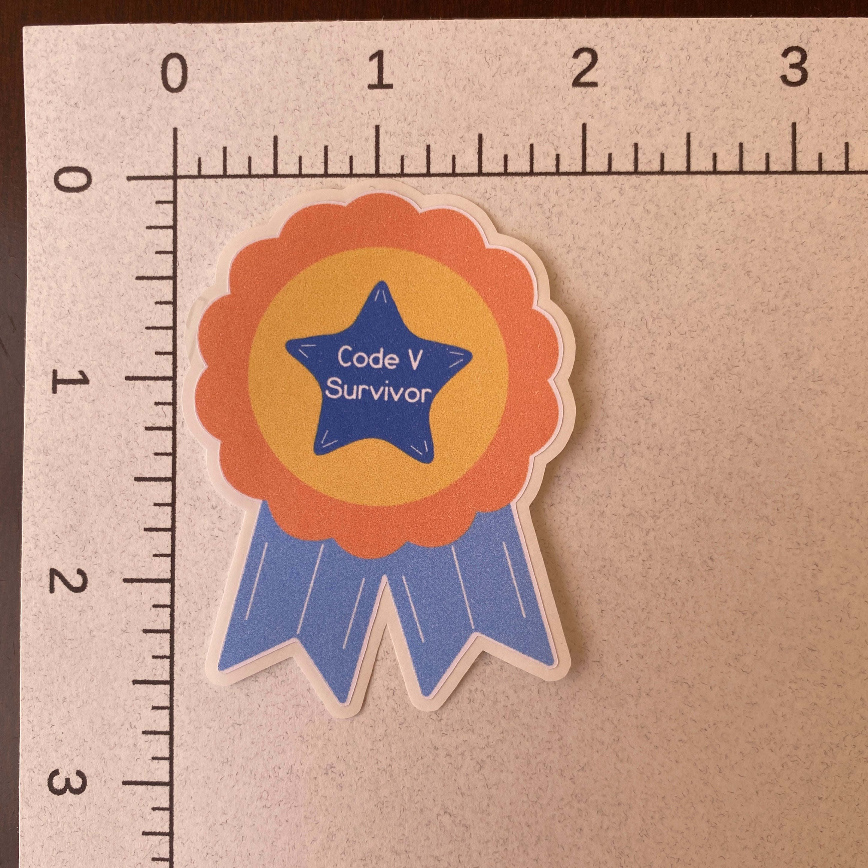 Code V Survivor Sticker