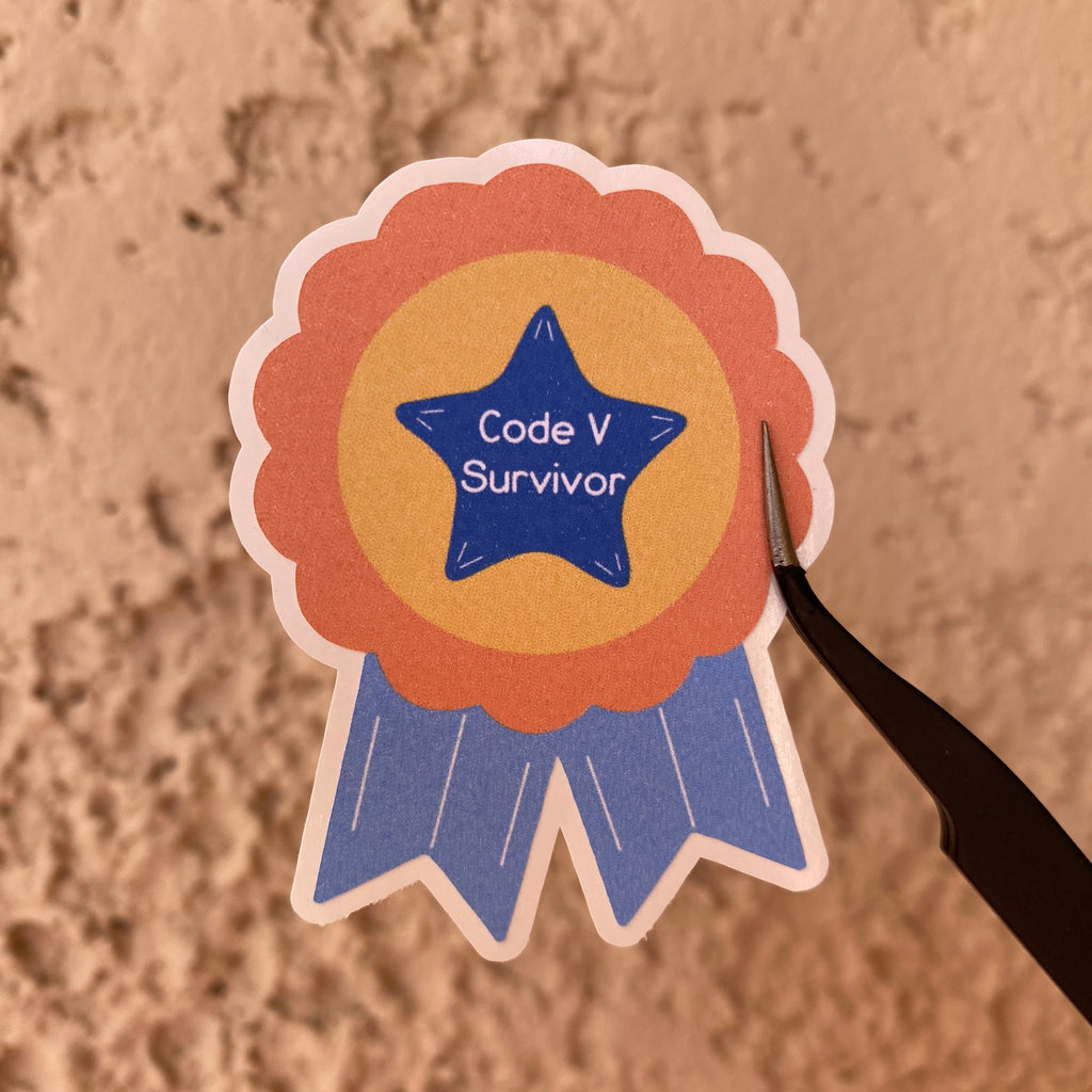 Code V Survivor Sticker