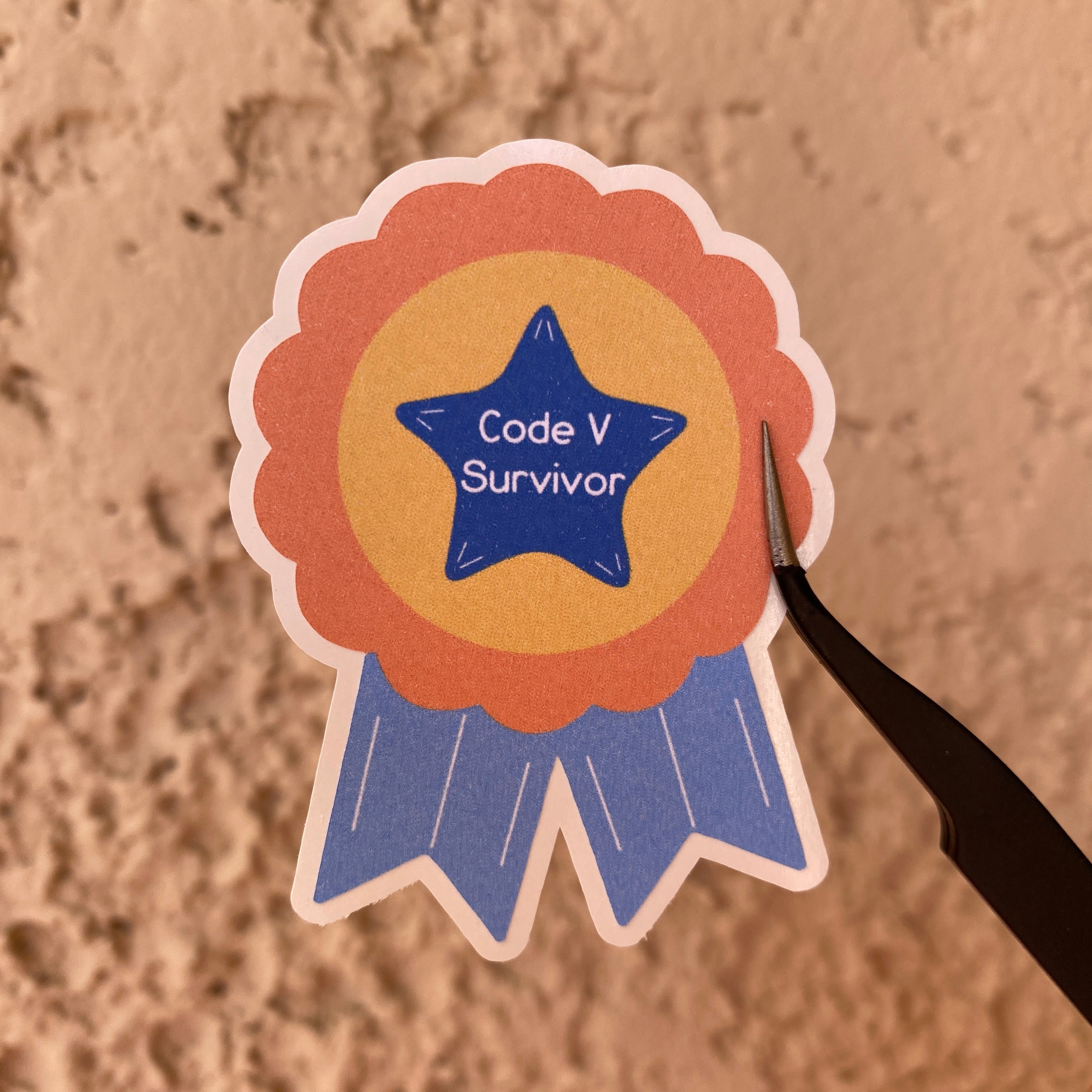 Code V Survivor Sticker