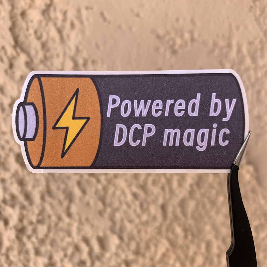 Powered By DCP Magic Sticker
