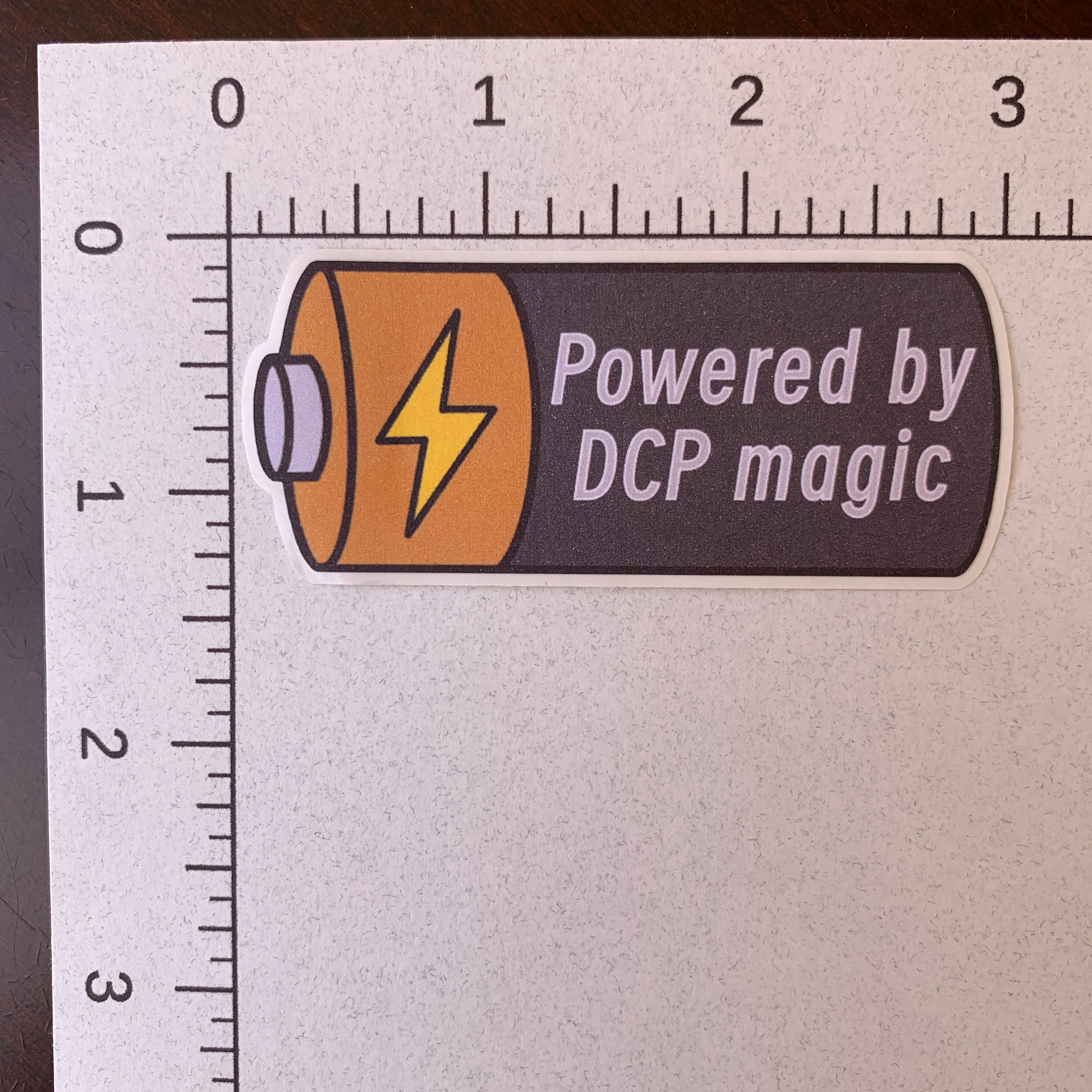 Powered By DCP Magic Sticker