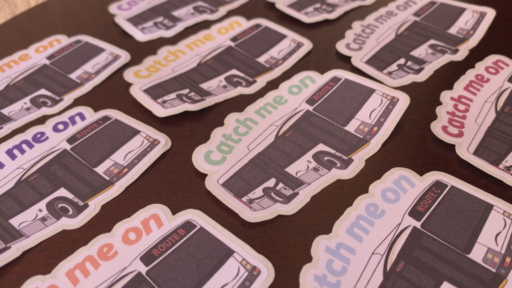 DCP Bus Route Stickers