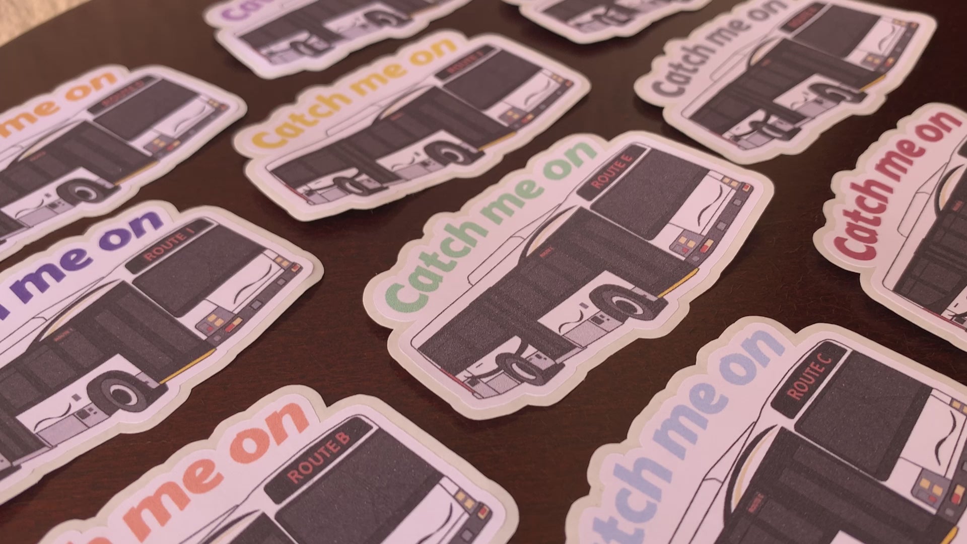 DCP Bus Route Stickers